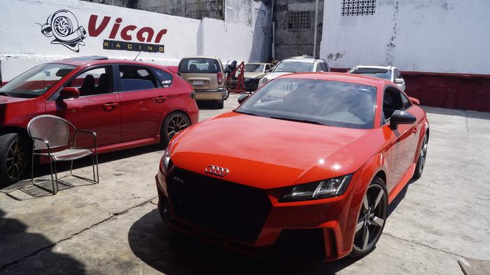 Audi TT RS en revision - taller mecanico Vicar Racing en Veracruz